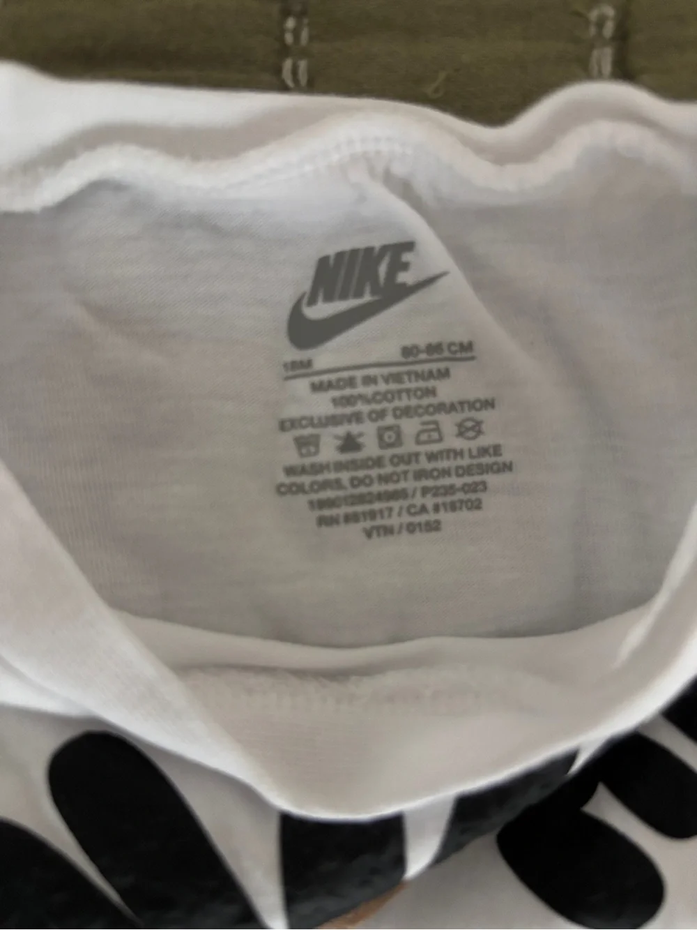 Toddler Nike White Cropped Tee with Black Skort - White & Black
